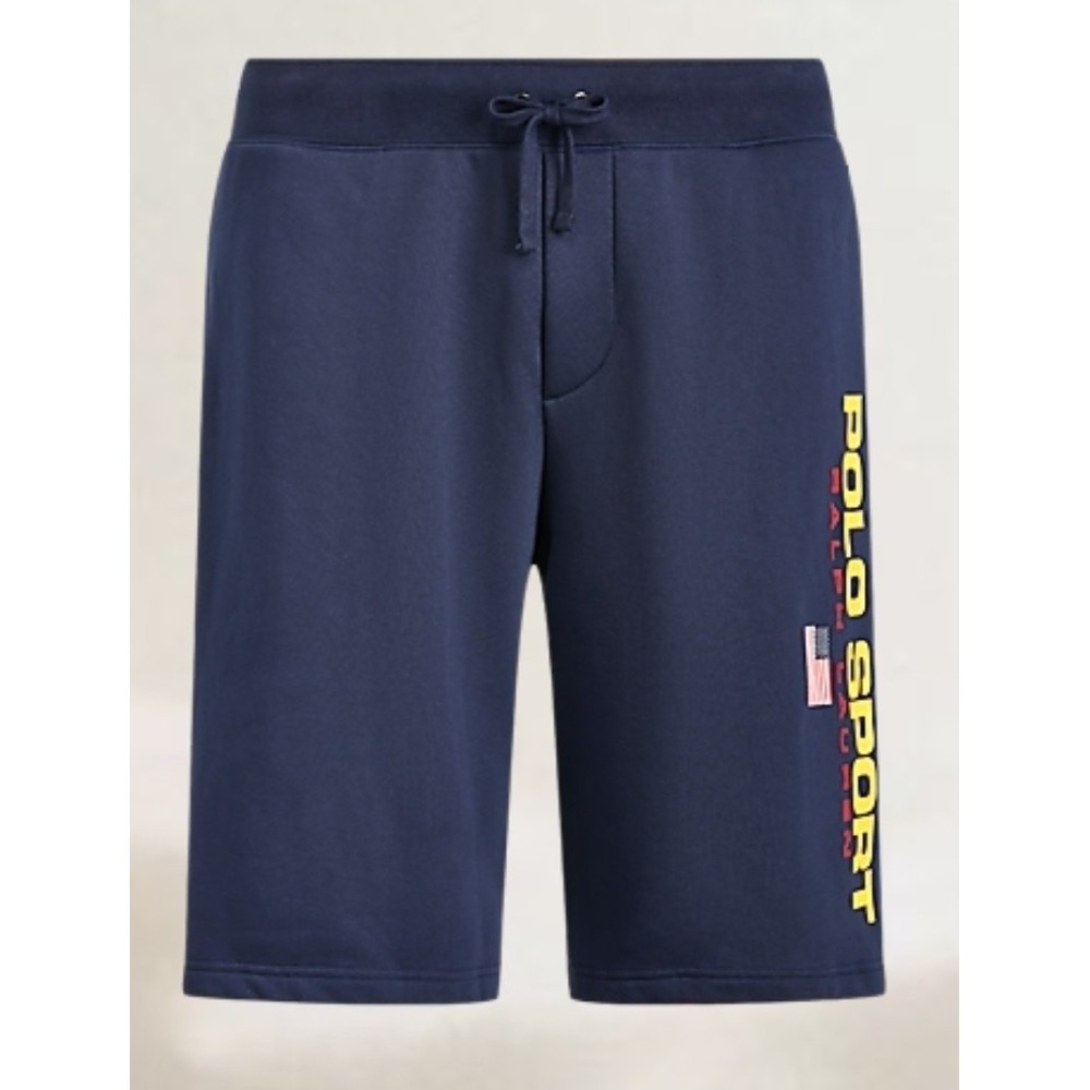 Polo Sport Ralph Lauren Fleece Shorts Navy Blue Big & Tall Men's Size 5XLT NWT - Picture 1 of 7